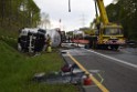 VU Gefahrgut LKW umgestuerzt A 4 Rich Koeln Hoehe AS Gummersbach P292